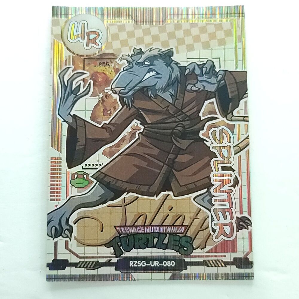 Splinter Rise Of The Teenage Mutant Ninja Turtles Trading Card TMNT UR-080